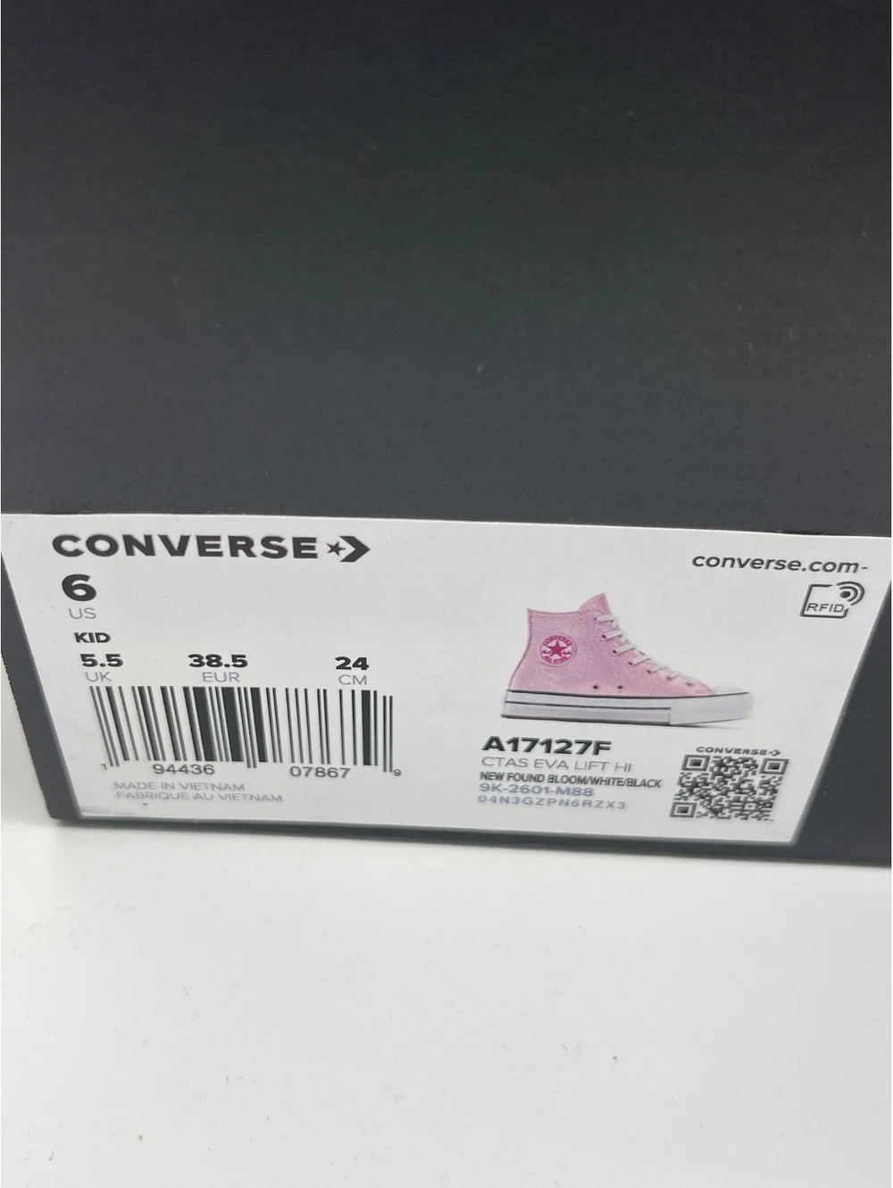 Converse Chuck Taylor All Star High Top Sneakers Pink Metallic